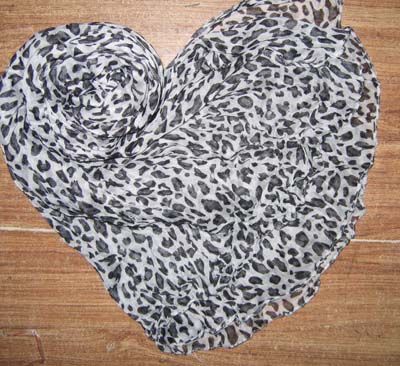 Kvinnors Leopard Print Scarf Scarves Sjal Neck Scarf Fashion Scarf / # 1558