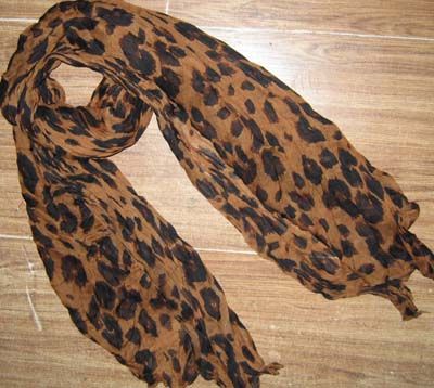 Écharpe à imprimé léopard des femmes écharpe châle écharpe écharpe mode # 15583260