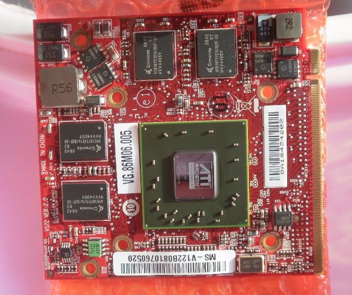 기존 노트북 vga 카드 ATI Mobility Radeon HD3650 512m MXMII 포트