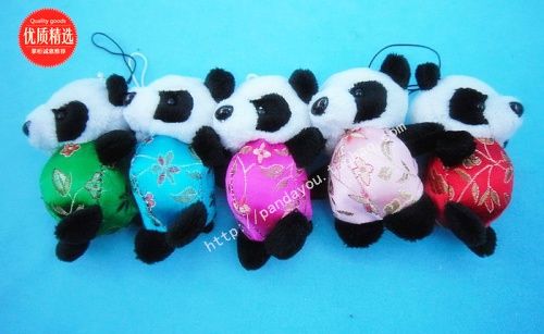 Le nuove cinghie del telefono della peluche incatenano le cinghie mobili del pendente mobile della Cina Panda 30 pc / lotto liberi