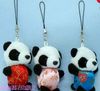 Neue Plüsch-Telefon-Ketten-Mobiltelefon-Charme-bewegliche Bügel China-Panda-beweglicher Anhänger 30 PC / Los geben frei