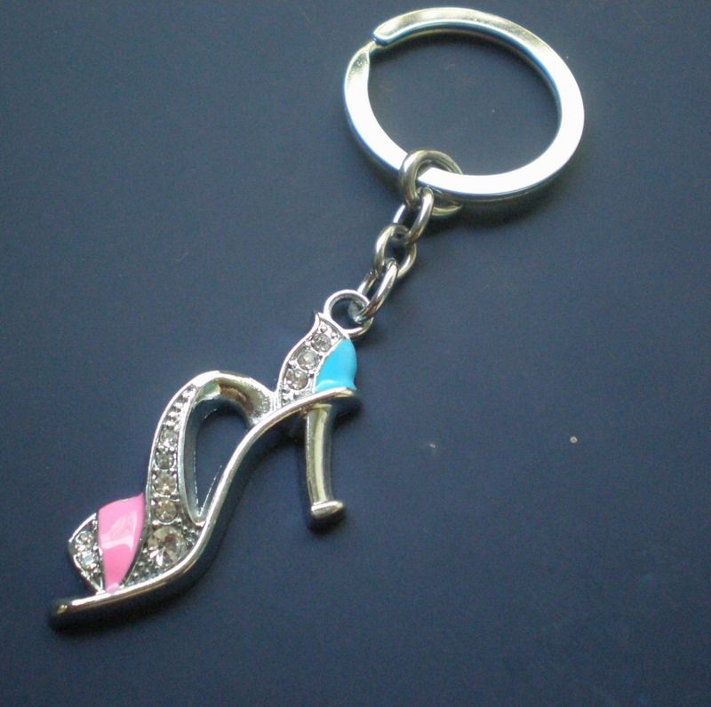 Hot-Sprzedam Klucz Brelok Brelok Brelok Stopu Cynku Brelok Z Charms Buty, 50 sztuk / partia, Darmowa dostawa Express CK0051