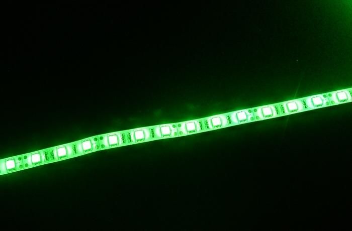 25m 5050 SMD Groen Flexibel LED Strip Licht 5 M 300LED Waterdichte LED Strip 60LED / M geen stroomvoorziening