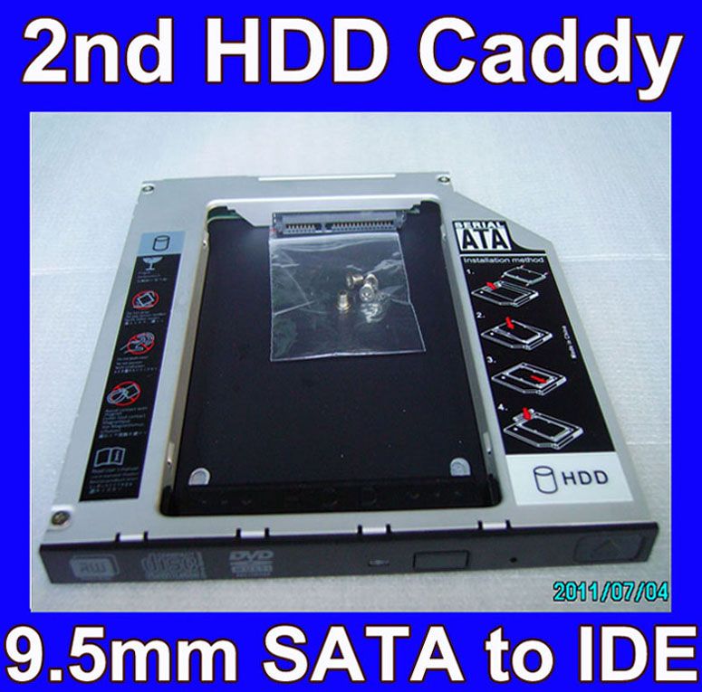 2nd HDD Hard Drive Adapter Caddy Apple DVD Superdrive UJ 857 C MacBook