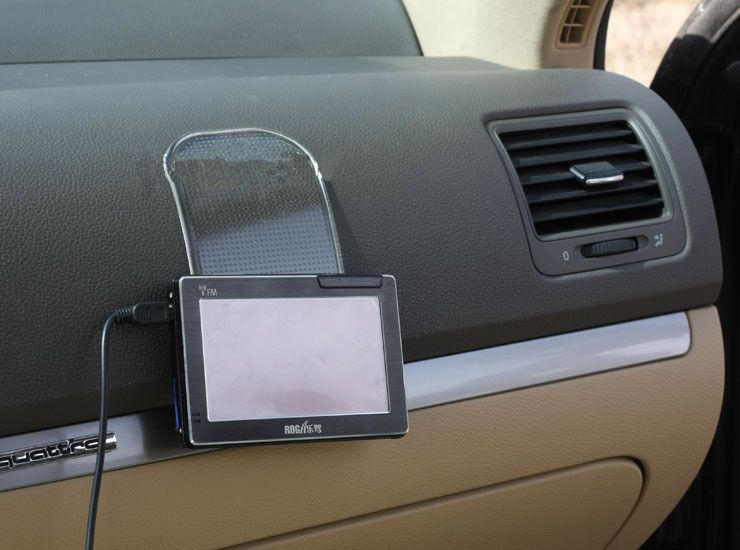 500 sztuk / partia Dashboard Sticky Pad Czarny Przezroczysty 14cm Magic Car Anty Slip Pad na Mobile MP3