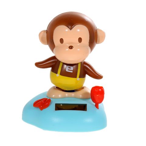 solar monkey toy