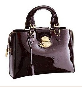 black patent louis vuitton bag