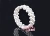 Art und Weiseschmucksachearmbänder drei Reihen des umgebenen justierbaren Diamantkristallperlenarmbandes für Hochzeits-Brautarmbänder 12PCS