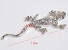 3D Metal gecko with Diamond Car decals Stickers tank sticketrs bumper stickers car styling