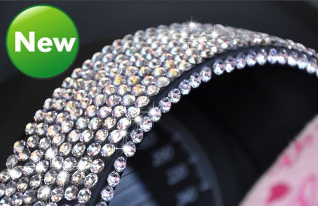 30Sheet / parti 3mm 918 Självhäftande rhinestone dekorera klistermärken för bil / dator / mobil bling