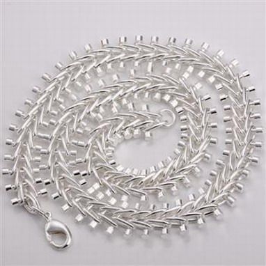 Wholesale - Retail lowest price Christmas gift, new 925 silver fashion Necklace yN166