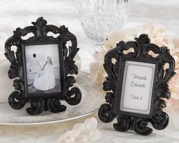 Free Shipping,100pcs/lot,"Black Baroque" Elegant Place Card Holder Photo Frame wedding/party favors place photo frame