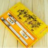 Ceramika Craft Chopsticks Chinese Style Printing Pickstick z pudełkiem pakującym 2 pakiet / partia za darmo