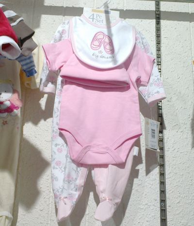 4 st sätter Baby Oneises Kläder Rompers Hat Bib Socks Pant Pyjamas Romer Bodysuits # 1625