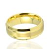 18k Pozłacane Zespoły ślubne Wolfram Pierścienie Pierścienie Złotowe Pierścienie