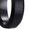wedding rings for men Black Plated Tungsten Rings wedding bands engagement Rings