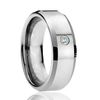 Diamentowe pierścienie Carbide Tungsten Pierścionki Biżuteria Zespoły ślubne dla mężczyzn Pierścienie zaręczynowe