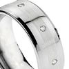 Tri-Diamond Pierścionki Carbide Tungsten Pierścionki Biżuteria Bands Ślubny dla mężczyzn Pierścienie zaręczynowe