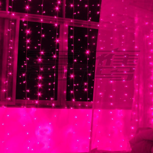 300 luces LED 3m * 3M Luces de cortina, luz de ornamento de Navidad impermeable, luz de algodón de flash, luces de hadas LED tiras de iluminación de tiras