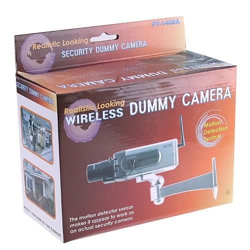 Wireless Fake Dummy Surveillance IR LED Security Camera With Motion