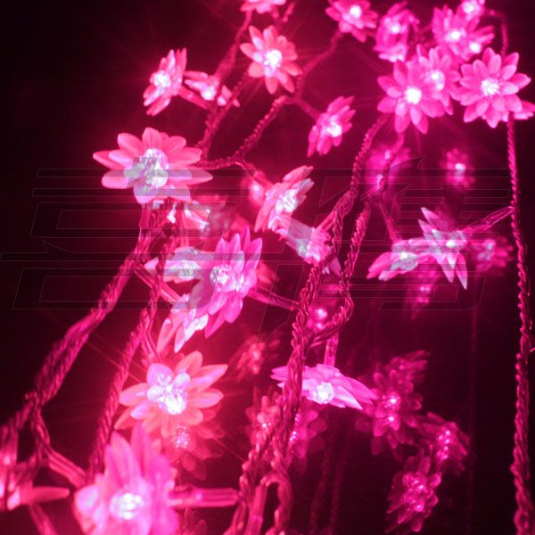 40 LED 5M Lotus Christmas ornament light String,Flash LED Colored lights,Fairy lamp wedding light led light strip