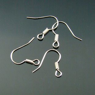 Wholesale-500X Silver Plated Earring Fish Hooks DIY jewelry accessories No beads ear hook earrings