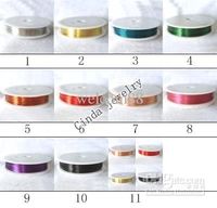 10rolls / Lot Mix Цвет Медный провод Шнур Ювелирные Изделия Компоненты для DIY Модный ремесленный подарок Wi02