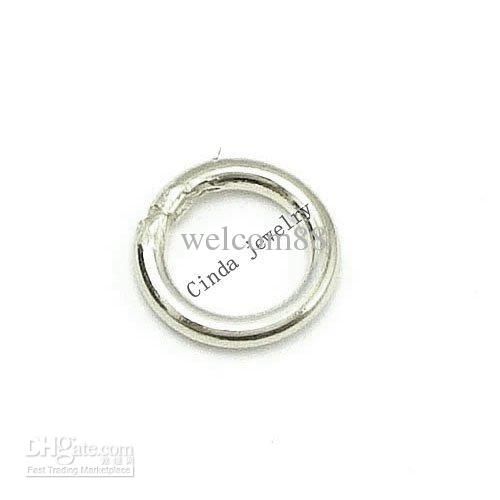 

100pcs/lot 925 Sterling Silver Ring Jewelry Findings Components Jump Split Rings For DIY Gift Craft W5106