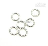 Wholesale 100pcs Sterling Silver Open Jump Ring Split Rings Accessory For DIY Craft Jewelry Gift W5008
