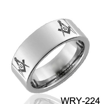 Masonic Laser Tungsten Rings Mens Wedding Ring Fashionable Jewelry