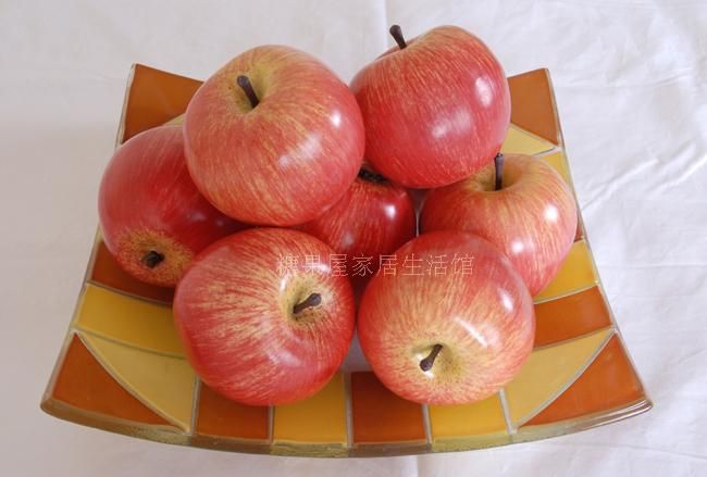 / grosses pommes rouges décoratifs pour la maison en plastique artificielle de fruits