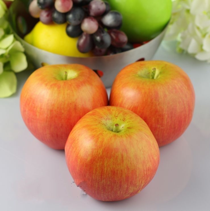 / muito grandes maçãs vermelhas Início decorativa Plastic Fruit Artificial