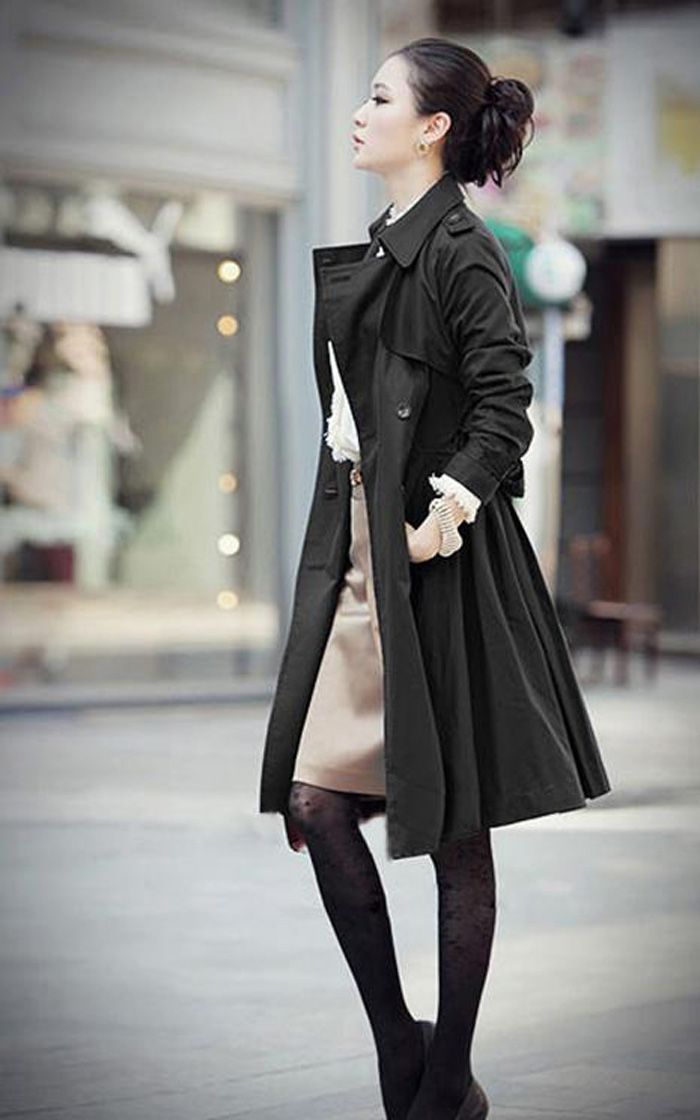Womens Trench Coat Wind Coat Ladys Long 