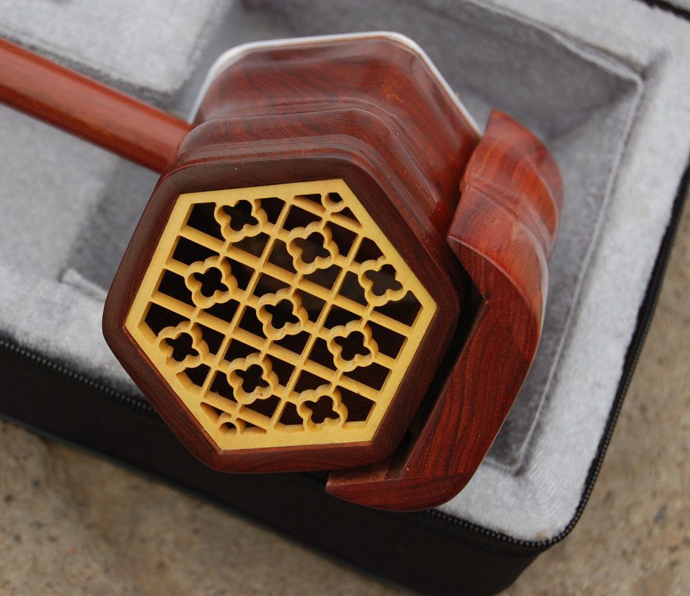 Instrumento musical de China al por mayor, erhu, bienes de alta calidad de annatto erhu, poema de madera rojo erhu, direc