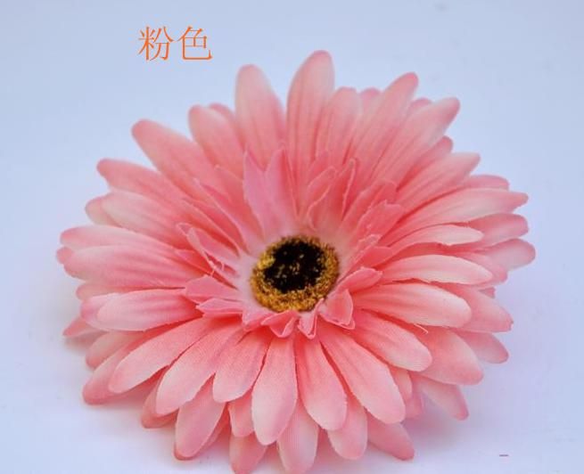 Seide Gerbera Flwoer Kopf Dia. 10 cm 60 stücke Künstliche Blumen Daisy Sonnenblume Gerbera 6 farben Erhältlich für DIY Schmuck Baby kind