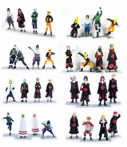 2019 48 Styles Naruto Anime Figures Dolls Toys Cartoon Doll Model