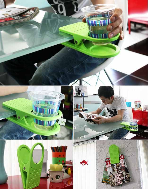 Table Glass Cup Clip Drinklip Cup Holder Space Saving Glass Holder