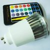 20PCS 85-265V AC 5W RGB GU10 LED Spotlight Färgbyte Lampor med 28KEYS IR REMOTE Gratis frakt av DHL / FedEx / UPS