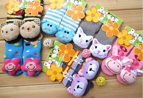 Baby Essentials Newborn Baby Cartoon Long Socks Dress Girls Boys Anti Slip Slipper Shoes Boots Athena Com Pe
