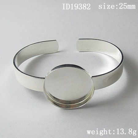 Jewelry Brass Bracelet Base Diameter 25x25mm Lead Safe Nickel Free customed gift sold by PC ID19382