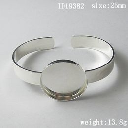 Jewellery Brass Bracelet Base Diameter 25x25mm Lead Safe Nickel Free customed gift sold by PC ID19382