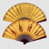 小さな大きい中国の竹の絹の生地の折りたたみ手持ち型のファンのための装飾的な結婚式の好みのファン卸売10個/ロット