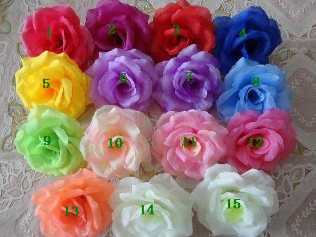 8 cm Jedwab Sztuczne Kwiaty Piwonia Róża Kwiat Głowy Camellia Ślub Boże Narodzenie Decora Mix Kolor Zamówienie