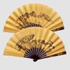 Spersonalizowany Duży Chiński Silk Folding Hand Fan Mens Biznes Gift Dekoracyjne Bambus Wedd Favor Fan 5 sztuk / partia