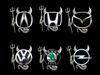 50PCS/LOT 3d PVC Devil Stickers For Car gold silver and red Car Badge Emblems Bumper stickers China