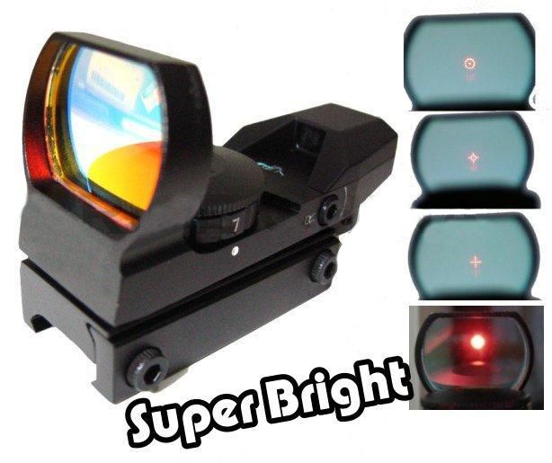 

33mm Metal Tactical 4-Reticle Green/red Dot Laser Sight Scope with Mounts