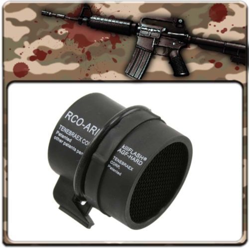 

NEW AVE Anti-Reflection Black KillFlash for ACOG 4 X 32mm Scopes Cover Mesh Airsoft M4 AEG gbb