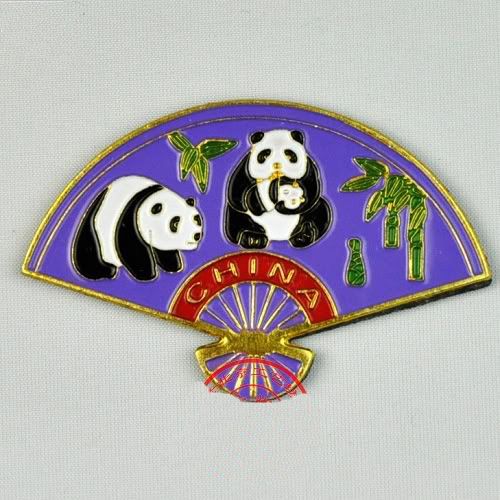 Kleiner Cloisonne Panda magnetischer Kühlraum-Aufkleber-Eisschrank-Magnet Chinesische Art Kühlraum-Magnet-Aufkleber / geben Verschiffen frei