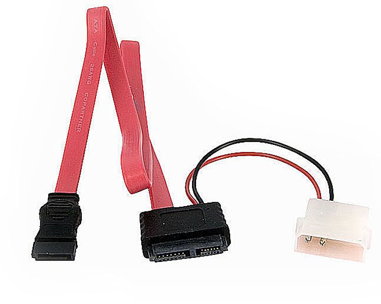 Slimline SATA Cable Slim Optical Drive Power Adapter From Digitalpart