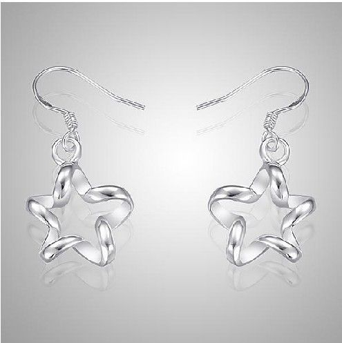 Pretty Eşsiz Swirl Star Tag Fashion Takı Üreticisi Çok Küpe 925 STERLING Gümüş Takı Fabrikası Fiyat Moda